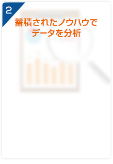 蓄積されたノウハウでデータを分析